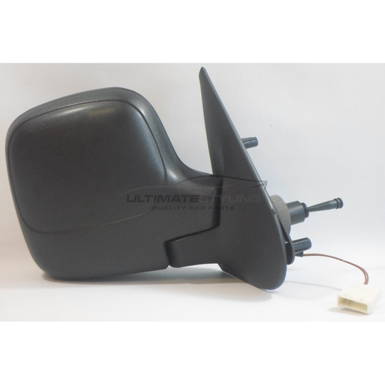 Citroen Berlingo Van 1996-2008 Cable Heated Wing Mirror Black Drivers Side O/S