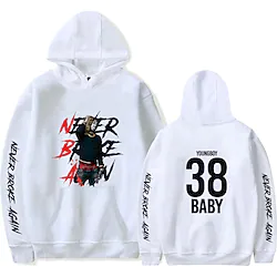 Inspired by Never Broke Again Young Boy Cosplay Costume Hoodie Cartoon Letter Harajuku Graphic Kawaii Hoodie For Men's Women's Adults' Hot Stamping 100% Polyester Lightinthebox