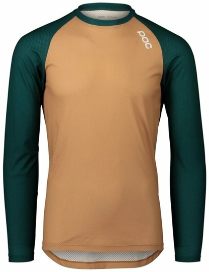 POC MTB Pure LS Jersey Moldanite Green/Aragonite Brown 2XL