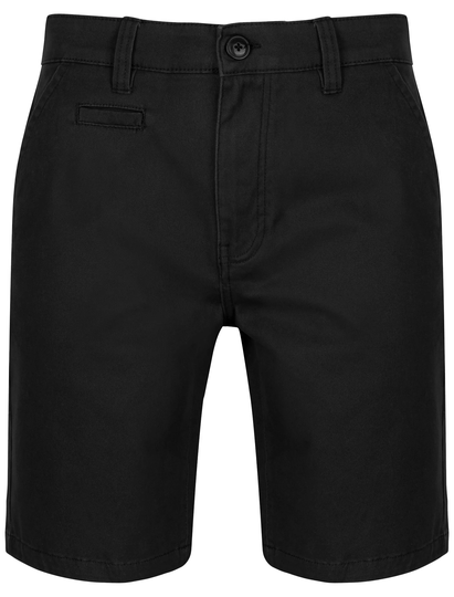 Shorts Scotch Cotton Twill Chino Shorts with Stretch In Jet Black - South Shore / S - Tokyo Laundry