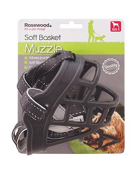 Rosewood Coastal Soft Basket Muzzle Black Size 5