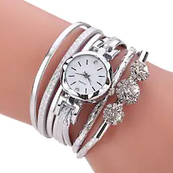 Wrist Watch Quartz Watch for Women Analog Quartz Fashion Silver Crystal Clock Quartz Watch Luxury Casual Bling Rhinestone Ladies Bracelet Alloy Lightinthebox