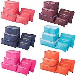 6PCS Travel Storage Bag Set for Clothes Tidy Organizer Wardrobe Suitcase Pouch Travel Organizer Bag Case Shoes Packing Cube Bag Lightinthebox