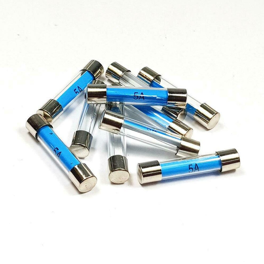 10 x Glass Fuse Old Style Classic Car Van Mpv Fuses 12V 5Amp Quick Blow 250V