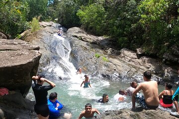 All inclusive Natural Waterslide Half-Day Tour from San Juan