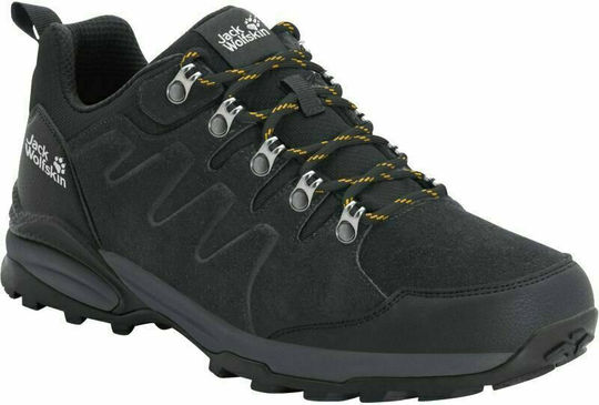 Jack Wolfskin Mens Outdoor Shoes Refugio Texapore Low M Phantom/Burly Yellow 44,5