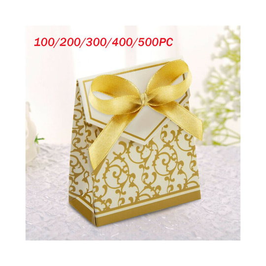 100PCS Gift Candy Boxes Bag Anniversary Party Wedding Favour Favor Sweet