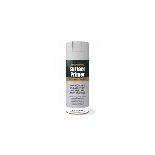 Rust-Oleum AE0040027E8 Surface Primer Matt Grey Spray Paint 400ml