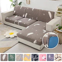 New Arrival Floral Print Antislip Sofa Seat Cushion Cover Jacquard Slipcover Elastic Couch Armchair Loveseat 4 or 3 Seater Soft Durable Washable Lightinthebox