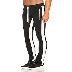 Men's Joggers Sweatpants Zipper Pocket Ankle Zippers Bottoms Athletic Athleisure Breathable Moisture Wicking Soft Fitness Gym Workout Running Sportswear Activewear Color Block Blue Army Green Red Lightinthebox