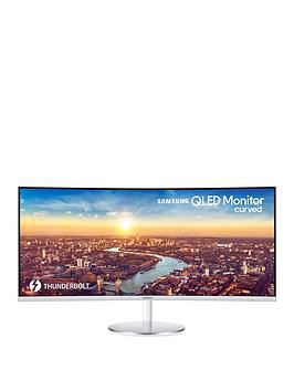 Samsung C34J791 34 Inch 3440X1440 Uwqhd 100Hz Freesync Monitor With Thunderbolt 3 Usb-C