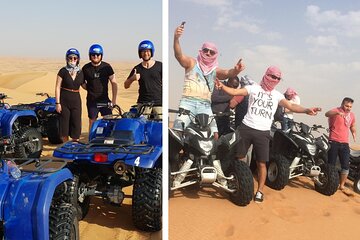 Dubai Desert Adventure Self Drive 60mins Quad Bike Desert Safari and BBQ Dinner