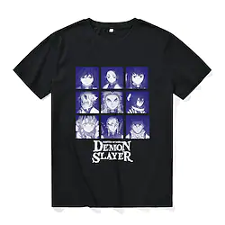 Inspired by Demon Slayer: Kimetsu no Yaiba Kochou Shinobu Tomioka Giyuu Rengoku Kyoujurou Cartoon Manga Back To School Print Harajuku Graphic Kawaii T-shirt For Men's Women's Unisex Adults' Hot Lightinthebox