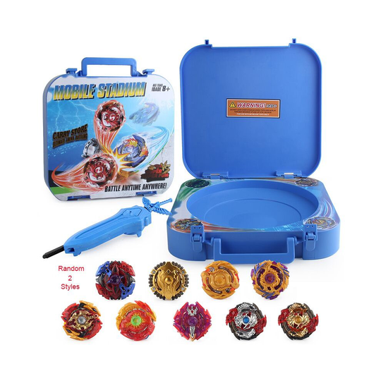 New Portable Beyblade Burst Gyro With Launcher Receiving Box Storage Case Set