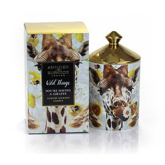 Ashleigh & Burwood Wild Things Luxury Scented Gift Boxed Candle You're Having A Giraffe - Orange Blossom