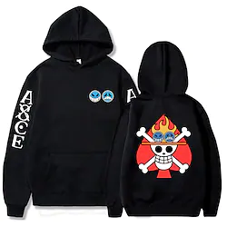 Inspired by One Piece Film: Red Monkey D. Luffy Portgas D. Ace Hoodie Cartoon Manga Anime Front Pocket Graphic Hoodie For Men's Women's Unisex Adults' Hot Stamping 100% Polyester Lightinthebox