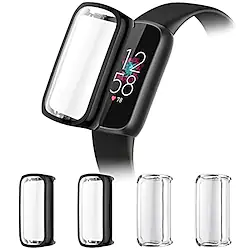 4 pcs Watch Screen Protector Compatible with Fitbit Fitbit Luxe Touch Sensitive HD Clear TPU Watch Accessories Lightinthebox