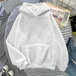 Inspired by Cozy Fuzzy hoodie Sport Pullover Fleece Hoodies Anime Front Pocket Graphic Outerwear For Men's Women's Unisex Adults' Hot Stamping 100% Polyester Lightinthebox