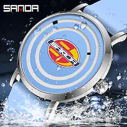 SANDA Wrist Watch Quartz Watch for Women Men Analog Quartz Sporty Fashion Stylish Formal Style Large Dial Alloy Silicone Classic Theme Fashion Lightinthebox