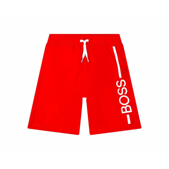 (6 Years) Hugo Boss Kid's J24768 992 Swim Shorts Red