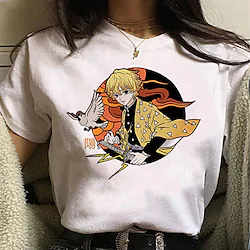 Inspired by Demon Slayer Kamado Nezuko Agatsuma Zenitsu Kamado Tanjirou T-shirt Anime Cartoon Anime Classic Street Style T-shirt For Men's Women's Unisex Adults' Hot Stamping 100% Polyester Lightinthebox