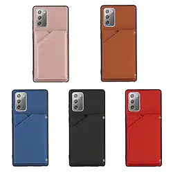 Case For Samsung Galaxy S22 S21 S20 Plus Ultra A72 A52 A42 A32 Card Holder with Stand Shockproof Back Cover Solid Colored PU Leather TPU Lightinthebox