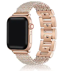 1 pcs Smart Watch Band for Apple iWatch Series 8 7 6 5 4 3 2 1 SE 38/40/41mm 42/44/45mm Stainless Steel Smartwatch Strap Solid Metal Band Jewelry Bracelet Replacement Wristband Lightinthebox