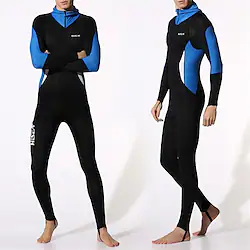 Men's Rash Guard Dive Skin Suit UV Sun Protection UPF50 Breathable Long Sleeve Spandex Bathing Suit Swimsuit Front Zip Hooded Swimming Surfing Beach Water Sports Patchwork Spring Summer Autumn Lightinthebox