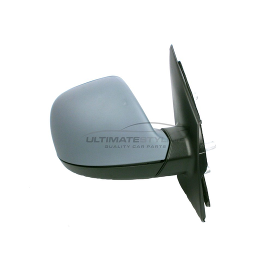 Volkswagen Transporter T5 Van 1/2010-2015 Manual Mirror Primed Drivers Side O/S