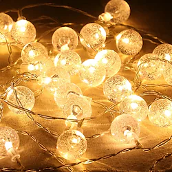 LED Bubble Ball Shape Battery Box Lighting Warm White Chain Christmas Party Festival Indoor Outdoor Decorative Lights Lightinthebox