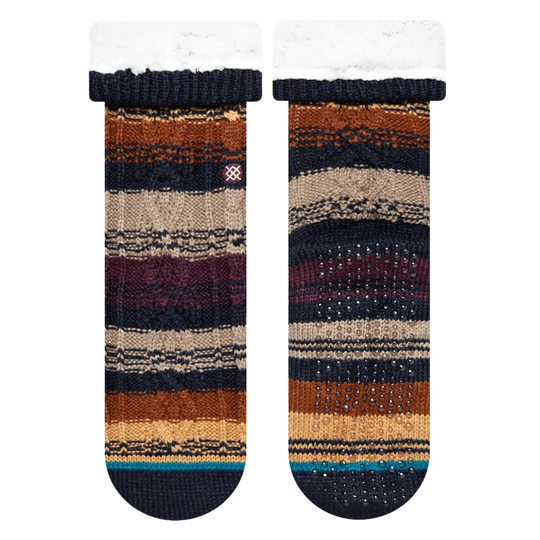 Stance Toasted Heavy Cushion Slipper Socks - Burgundy