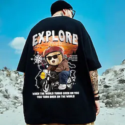 Inspired by Animal Bear T-shirt Anime Cartoon Anime Classic Street Style T-shirt For Men's Women's Unisex Adults' 3D Print 100% Polyester Lightinthebox