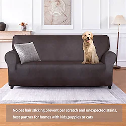 Stretch Leather Sofa Cover Sofa Slipcover Seat Cover for 3 Seater,Spandex Non Slip Soft Couch Sofa Cover Spandex Fabric, Washable Furniture Protector Elastic Bottom for Kids, Pets,Home Decor Lightinthebox