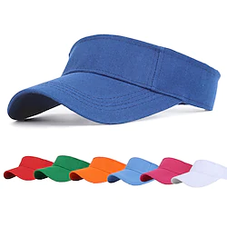 Sun Visor Hat Golf Hat UV Protection Adjustable Sun Cap Quick Dry Lightweight Hat for Men Women Golf Tennis Cycling Running Jogging, White/Black/Red/Navy Lightinthebox