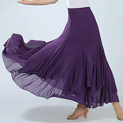 Ballroom Dance Skirts Ruching Women's Training Performance High Spandex Lightinthebox