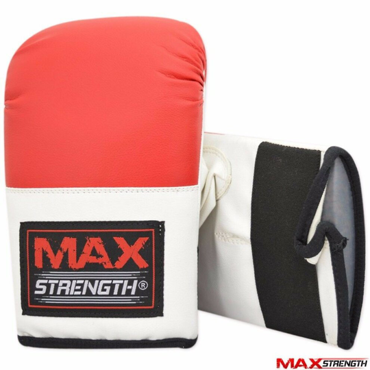 (Red, L/XL) Bag Mitts Pro Gloves Boxing MMA UFC Muay Thai Training Grappling Heavy Punch