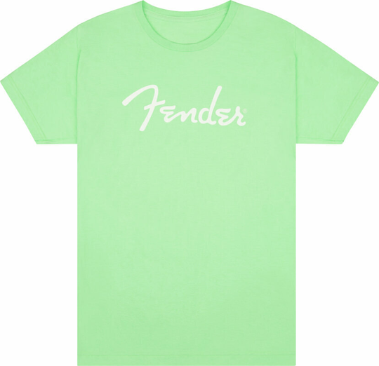 Fender T-Shirt Spaghetti Logo M Surf Green