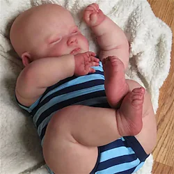 22inch Sleeping Joseph Already Painted Full Body Silicone Vinyl Reborn Baby Doll Lifelike Soft Touch Bath Toy 3D Skin Lightinthebox