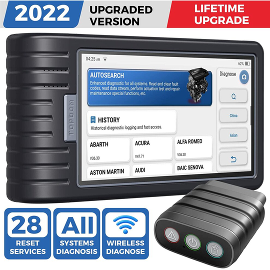 OBD2 Scanner Wireless, TOPDON ArtiDiag800BT Car Diagnostic Tool with 28 Service Functions Free Lifetime Upgrade