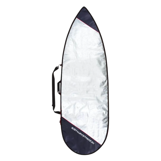 Ocean and Earth 6'0 Barry Basic Shortboard Surfboard Cover 2021 - Silver/Red