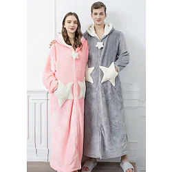 Adults' Oversized Hoodie Blanket Wearable Blanket With Pocket Cartoon Stars Onesie Pajamas Flannel Cosplay For Men's Women's Christmas Animal Sleepwear Cartoon Festival / Holiday Costumes Lightinthebox