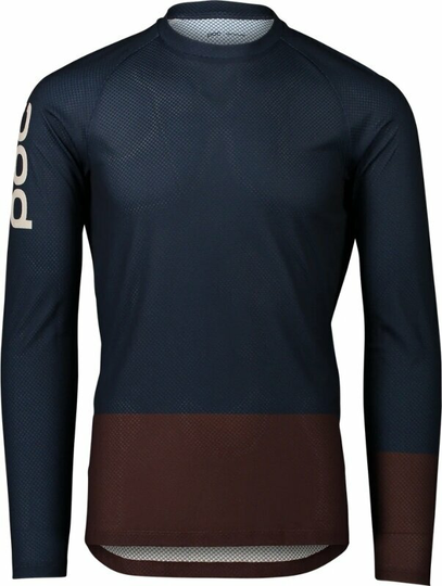 POC MTB Pure LS Jersey Turmaline Navy/Axinite Brown M