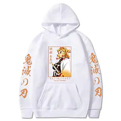 Inspired by Demon Slayer Rengoku Kyoujurou Hoodie Cartoon Manga Anime Front Pocket Graphic Hoodie For Men's Women's Unisex Adults' Hot Stamping 100% Polyester Casual Daily Lightinthebox
