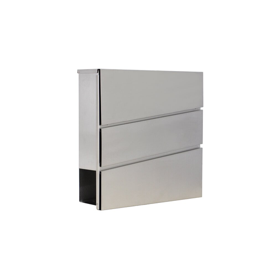 DWD Galvanised Steel Lockable Large Post Box with Paper Slot