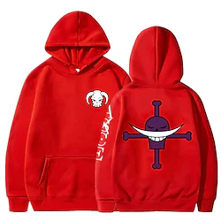Inspired by One Piece Film: Red Edward Newgate Whitebeard Pirates Hoodie Cartoon Manga Anime Front Pocket Graphic Hoodie For Men's Women's Unisex Adults' Hot Stamping 100% Polyester Lightinthebox