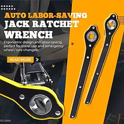 Jack Ratchet Wrench For Scissor Jack Wrench Head Reinforced DesignLabor-Saving Tire Wheel Jack Wrench High Torque Car Jack Wrench Positive And Reversal Knob Design For Travel/Truck/SUV/ Vans Lightinthebox