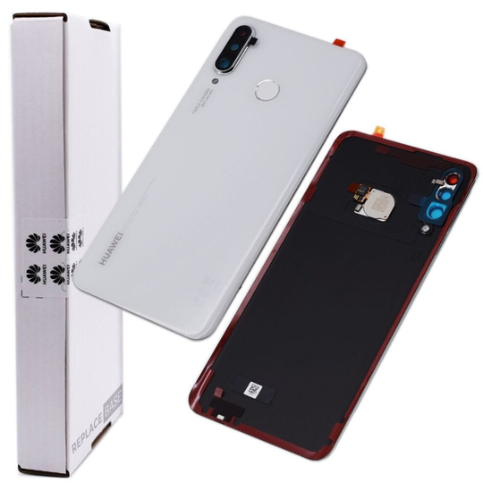 Battery Cover For Huawei P30 Lite Replacement Back Rear Panel Service Pack White