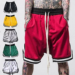 Men's Active Shorts Workout Shorts Basketball Shorts Running Shorts Pocket Drawstring Sporty Animal Cycling Breathable Short Sport Gym Cotton Sports Outdoors Sporty Slim Green Black Stretchy Lightinthebox