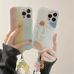 Phone Case For Apple Back Cover iPhone 14 13 12 11 Plus Pro Max Portable Full Body Protective Anti-Scratch Tile TPU Lightinthebox