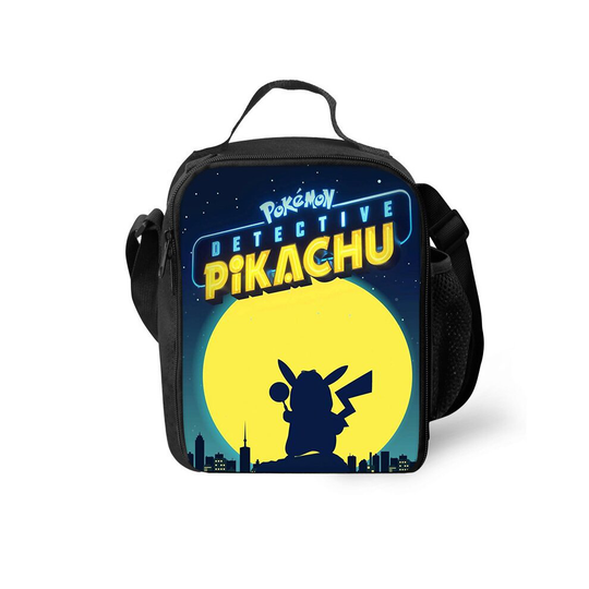 (H) Kids Pokemon Pikachu Insulated Lunch Bag School Snack Picnic Box Travel Hand Bag Can Be Customized